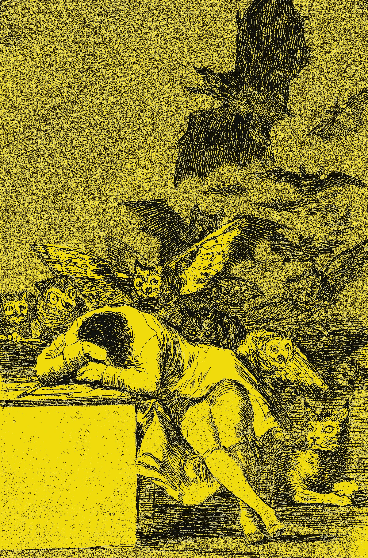 Goya's etching The Sleep of Reason Produces Monsters